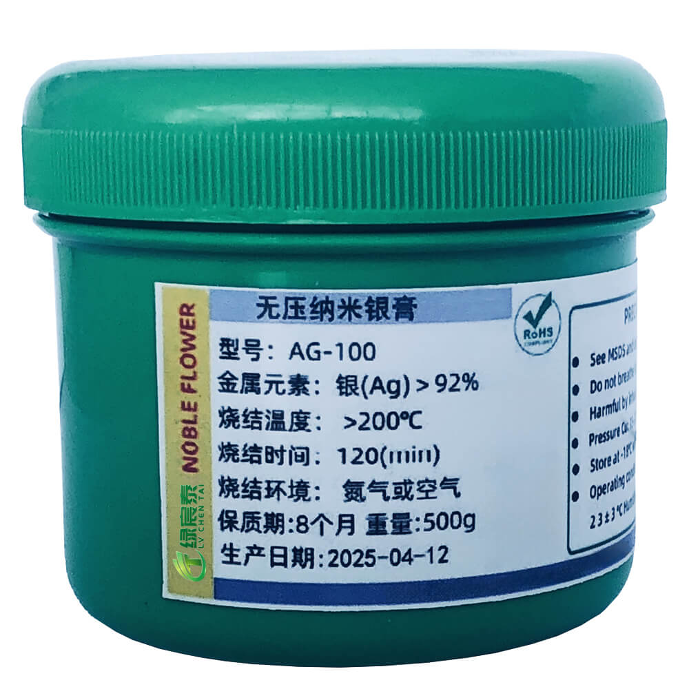 Pressurized nano silver paste